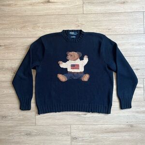 Vintage Polo Ralph Lauren Teddy, USA Knit